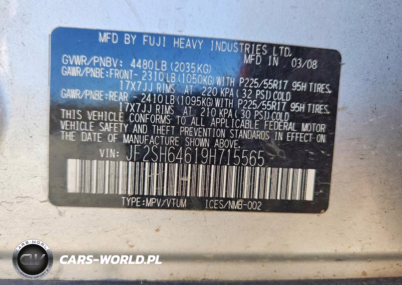2009 Subaru Forester 2.5X Limited VIN:JF2SH64619H715565 - 13