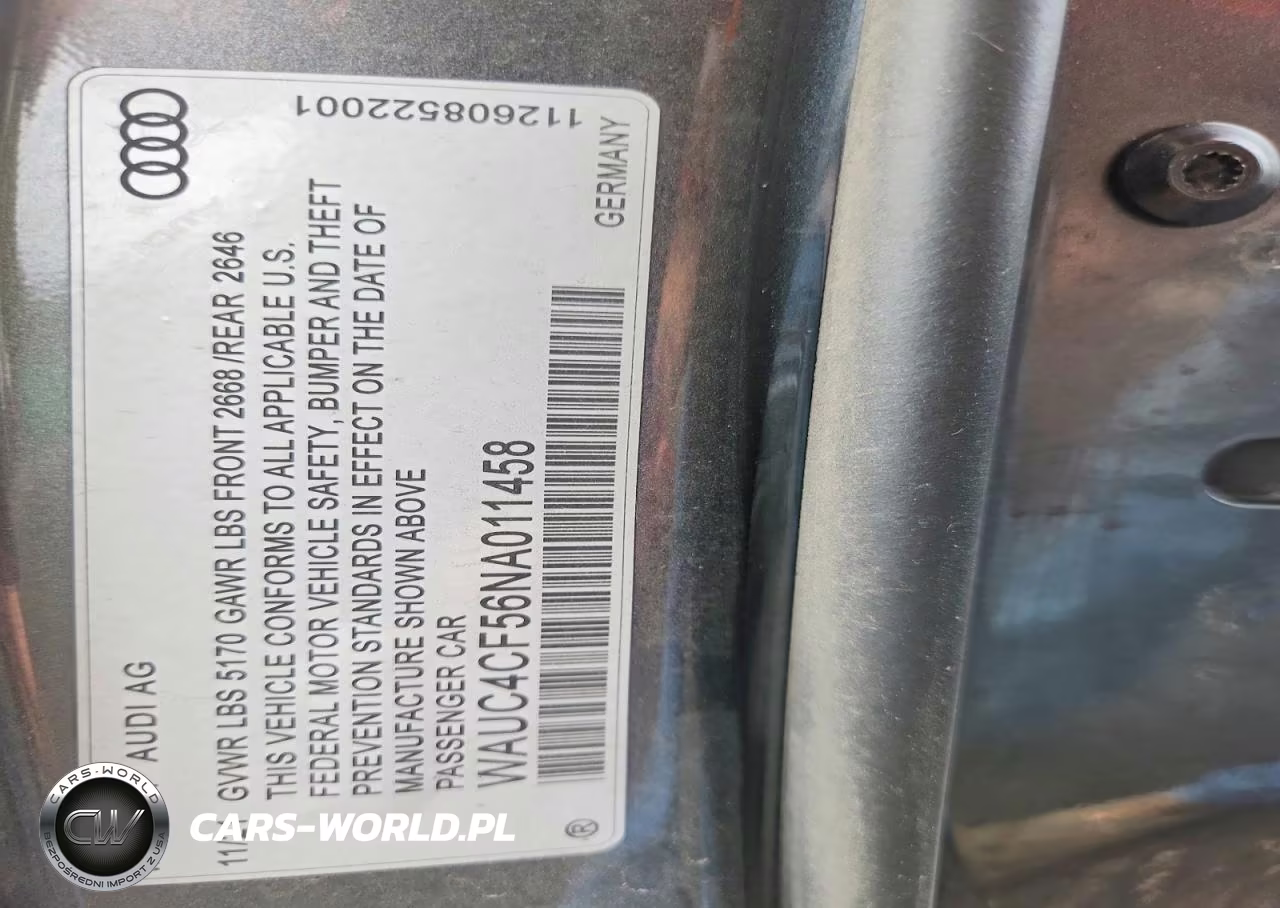 2022 Audi S5 Premium Plus VIN:WAUC4CF56NA011458 - 12