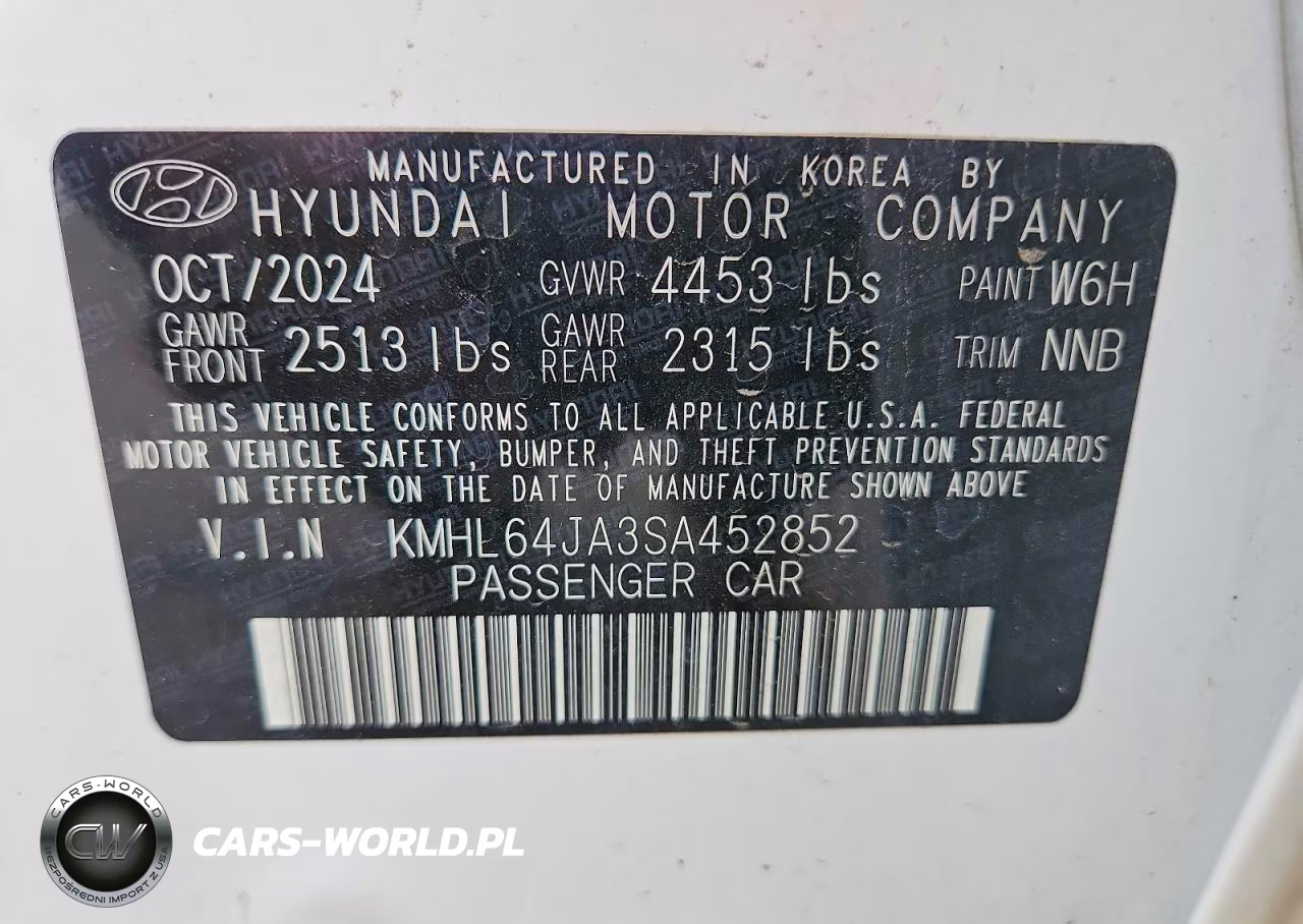 2025 Hyundai Sonata Sel VIN:KMHL64JA3SA452852 - 13