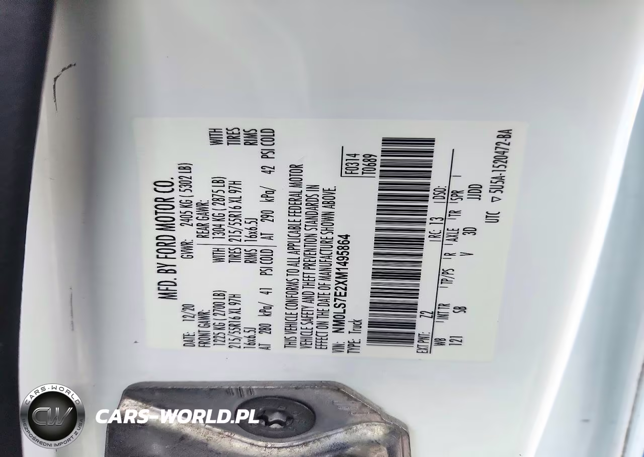 2021 Ford Transit Connect Xl Van VIN:NM0LS7E2XM1495864 - 13