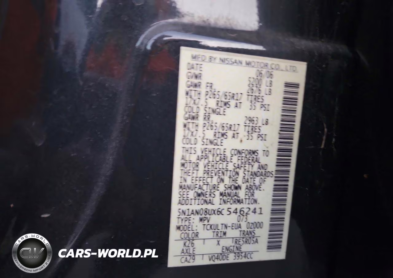 2006 Nissan Xterra X VIN:5N1AN08UX6C546241 - 13