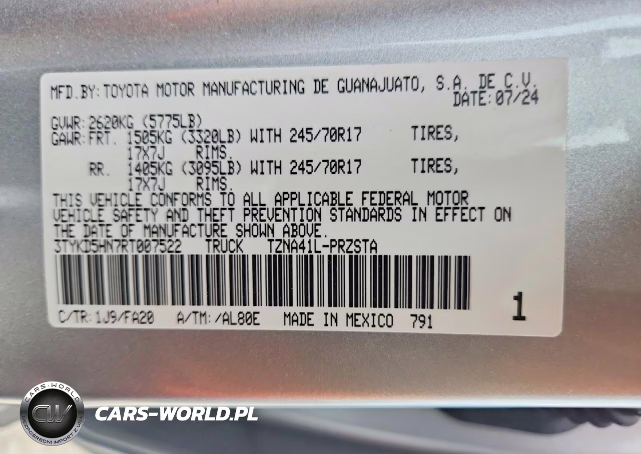 2024 Toyota Tacoma Sr VIN:3TYKD5HN7RT007522 - 12