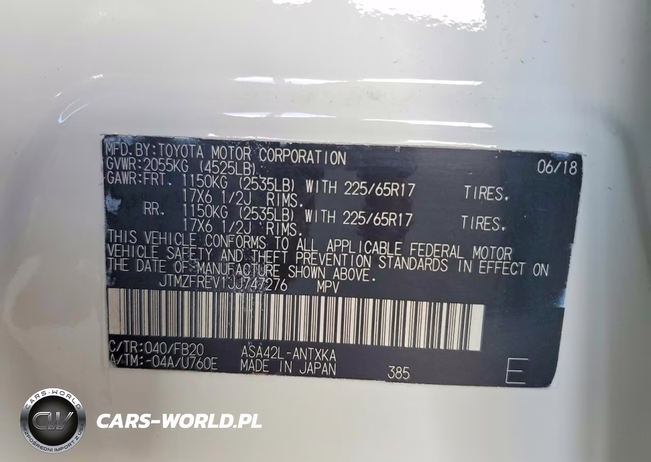 2018 Toyota Rav4 Le VIN:JTMZFREV1JJ747276 - 13