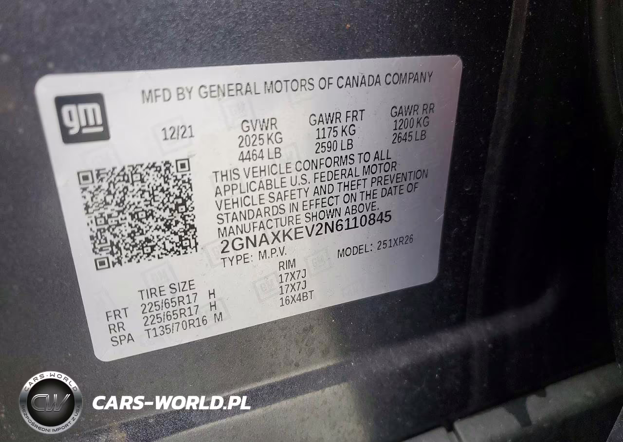2022 Chevrolet Equinox Lt VIN:2GNAXKEV2N6110845 - 13