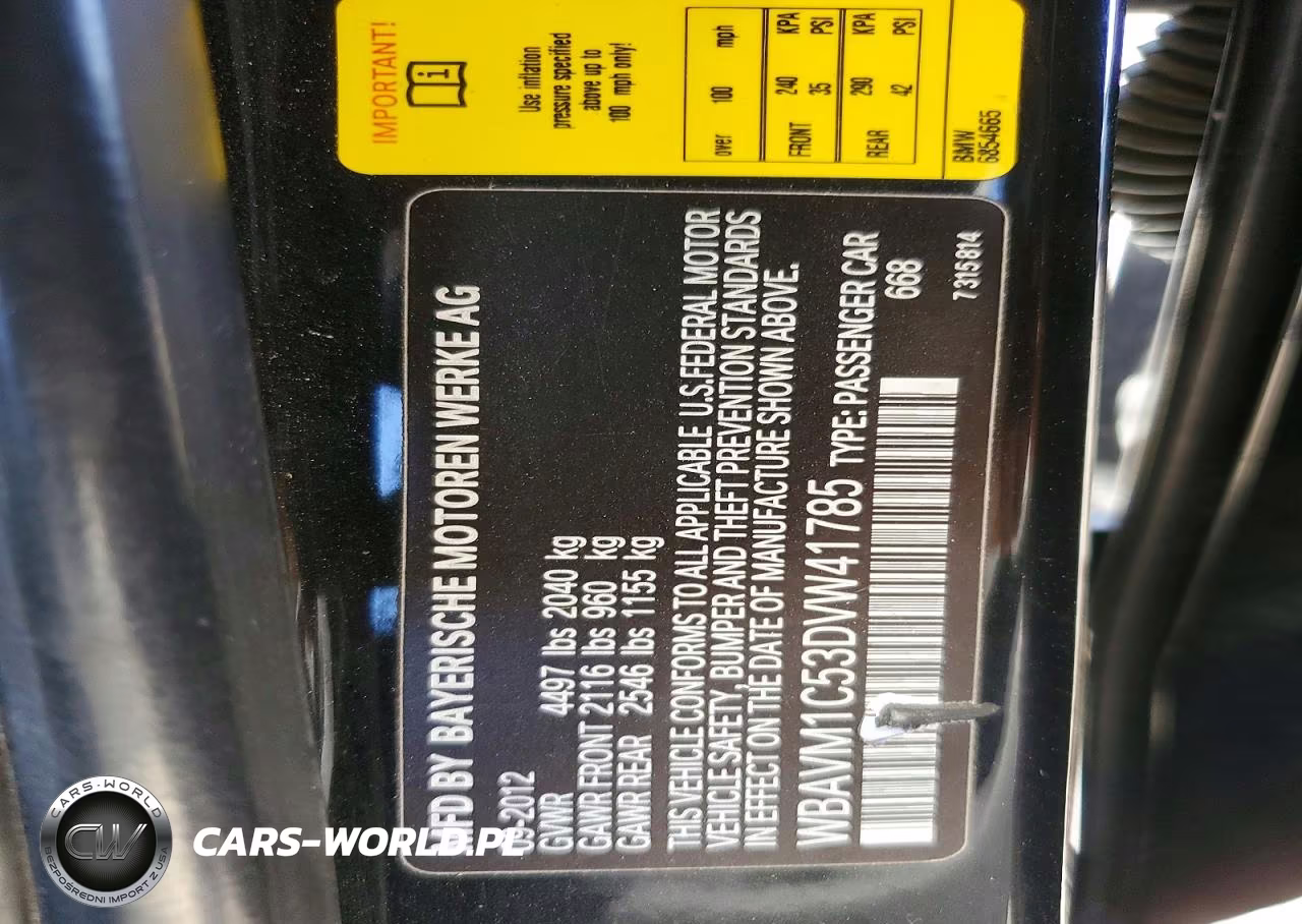 2013 BMW X1 Sdrive28I VIN:WBAVM1C53DVW41785 - 13
