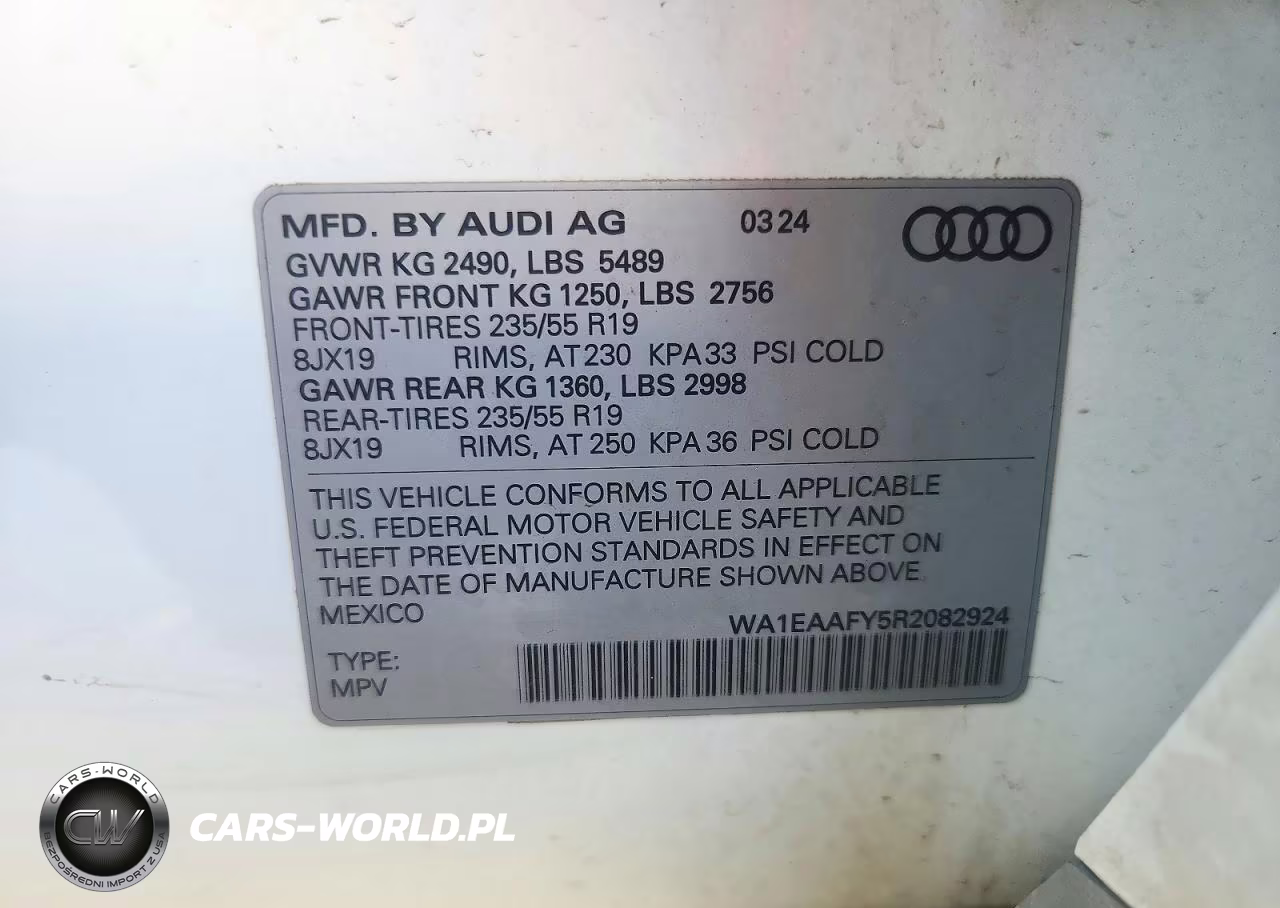 2024 Audi Q5 Premium Plus 45 Tfsi S Line Quattro VIN:WA1EAAFY5R2082924 - 13