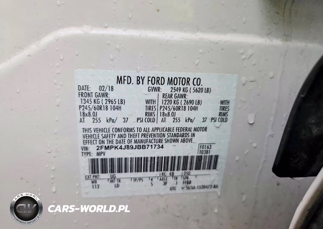 2018 Ford Edge Sel VIN:2FMPK4J89JBB71734 - 14