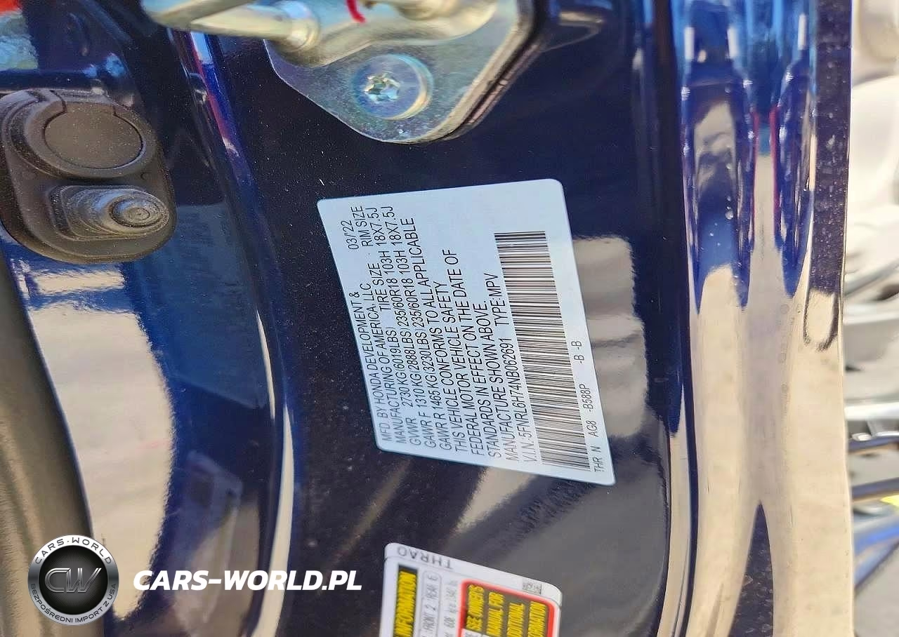 2022 Honda Odyssey Exl VIN:5FNRL6H74NB062691 - 13