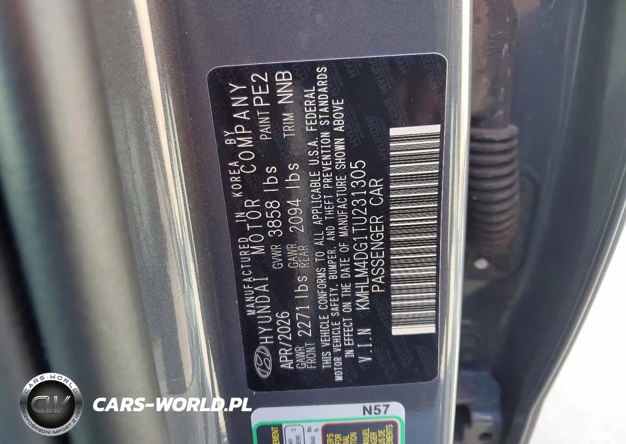 2026 Hyundai Elantra Sel Sport VIN:KMHLM4DG1TU231305 - 12