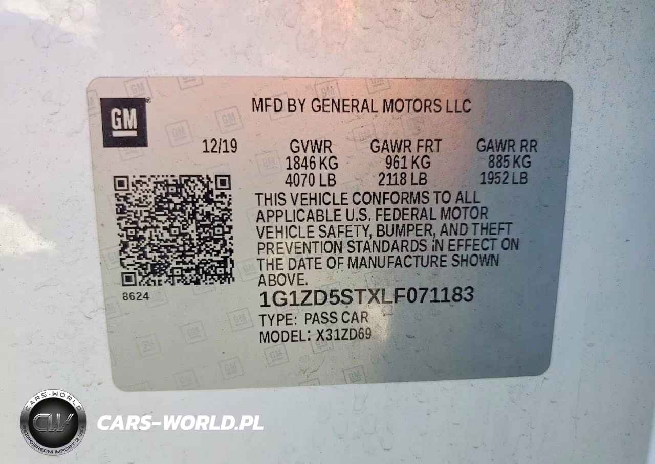 2020 Chevrolet Malibu Lt VIN:1G1ZD5STXLF071183 - 13