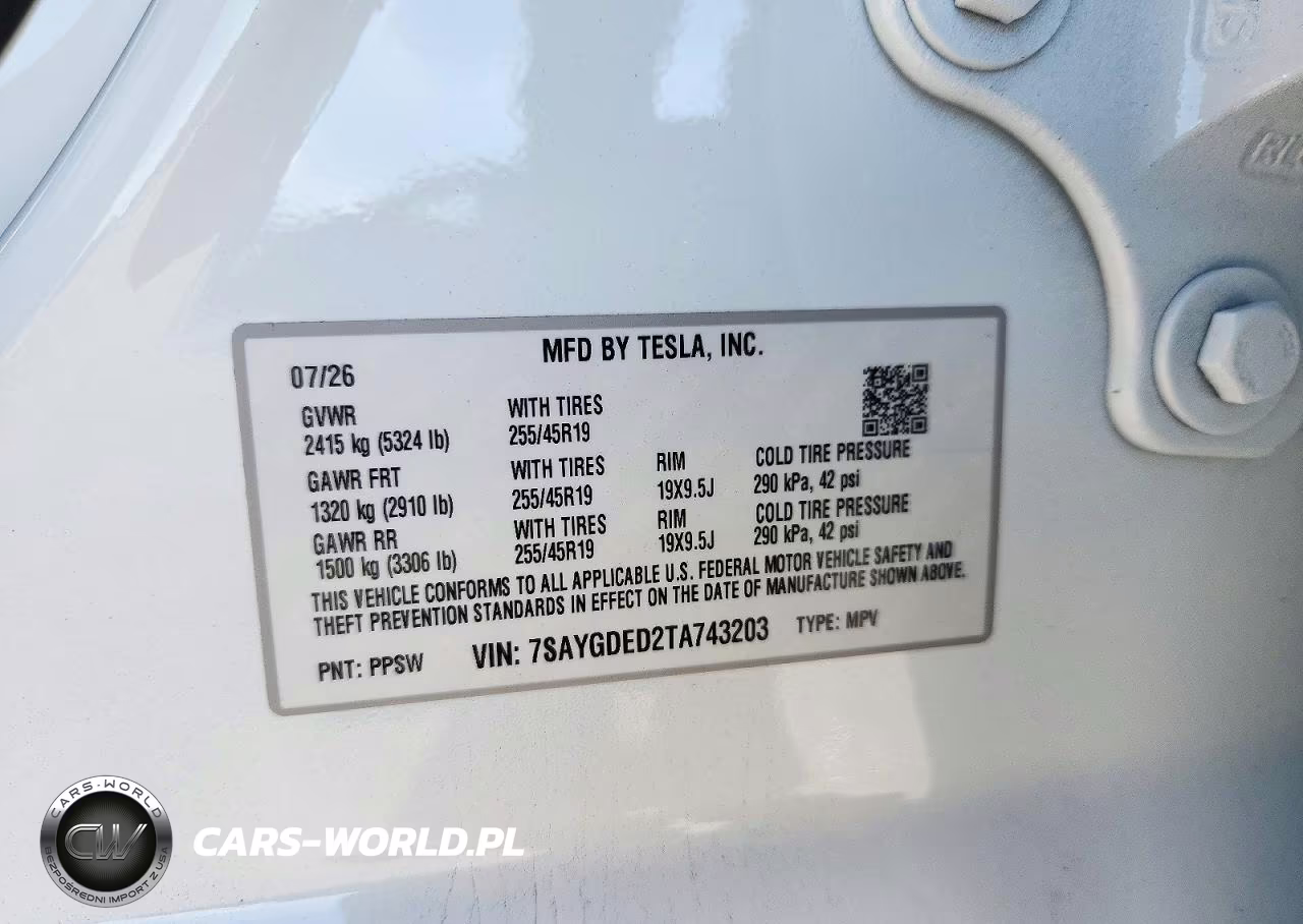 2026 Tesla Model Y VIN:7SAYGDED2TA743203 - 13