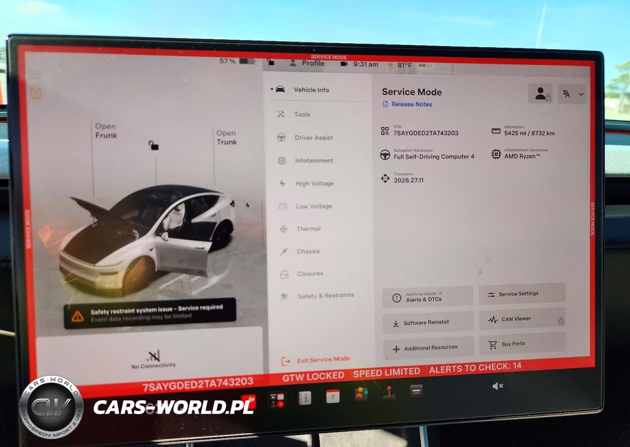 2026 Tesla Model Y VIN:7SAYGDED2TA743203 - 9