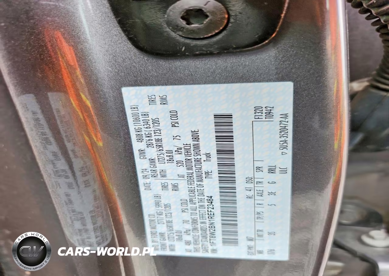 2024 Ford F250 Super Duty VIN:1FT8W2BN1REF23484 - 12