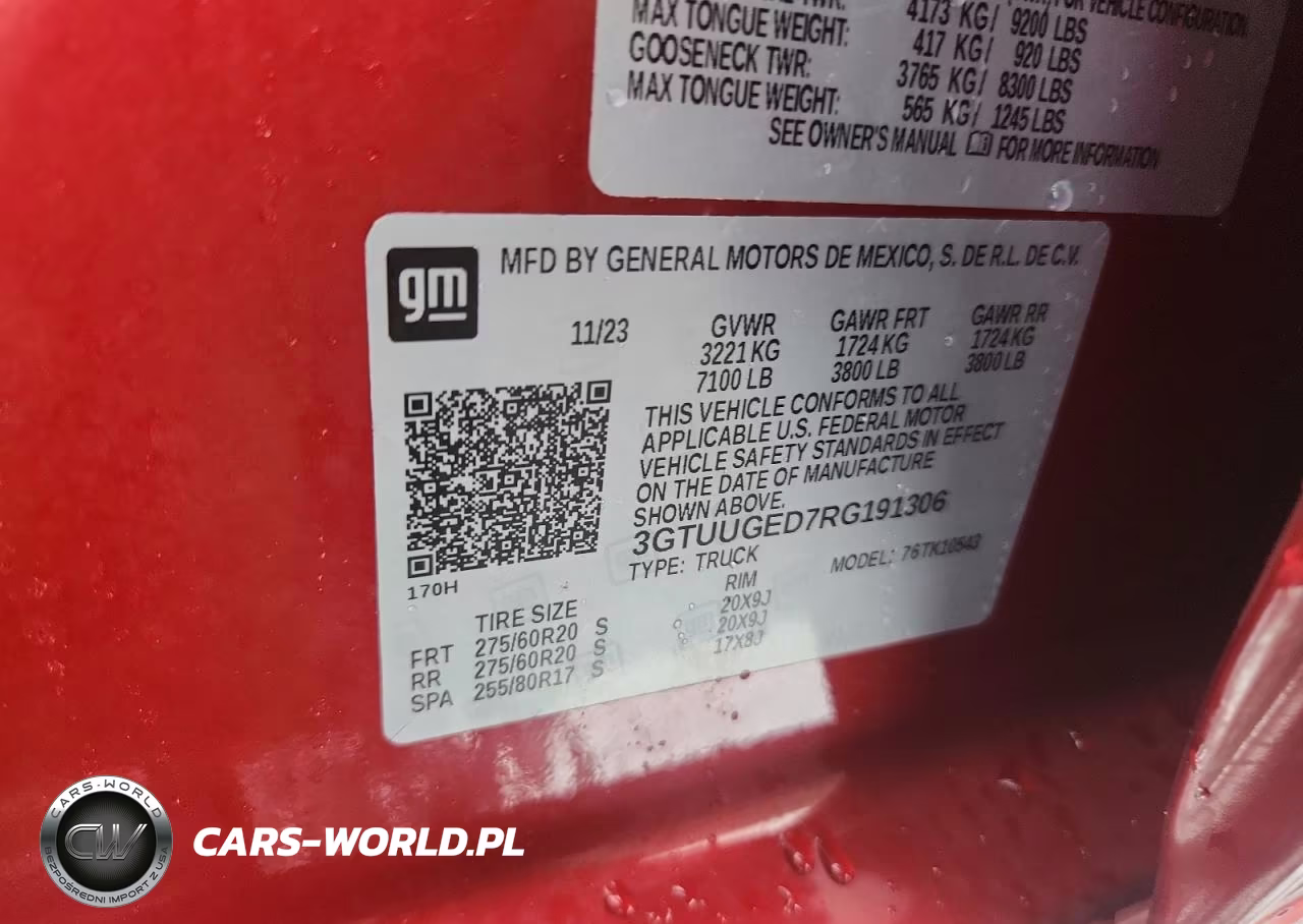 2024 GMC Sierra K1500 Denali VIN:3GTUUGED7RG191306 - 12