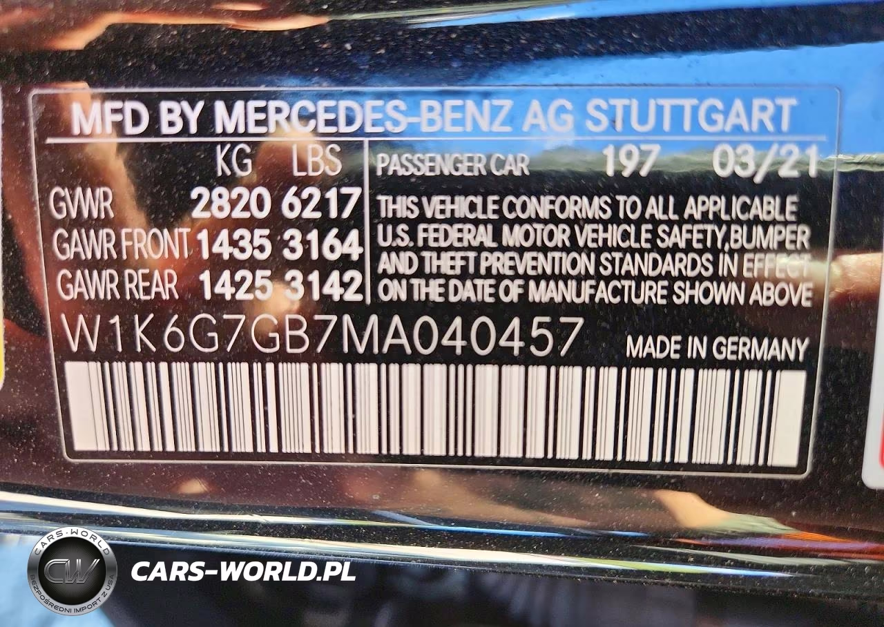 2021 Mercedes-Benz S 580 4Matic VIN:W1K6G7GB7MA040457 - 13