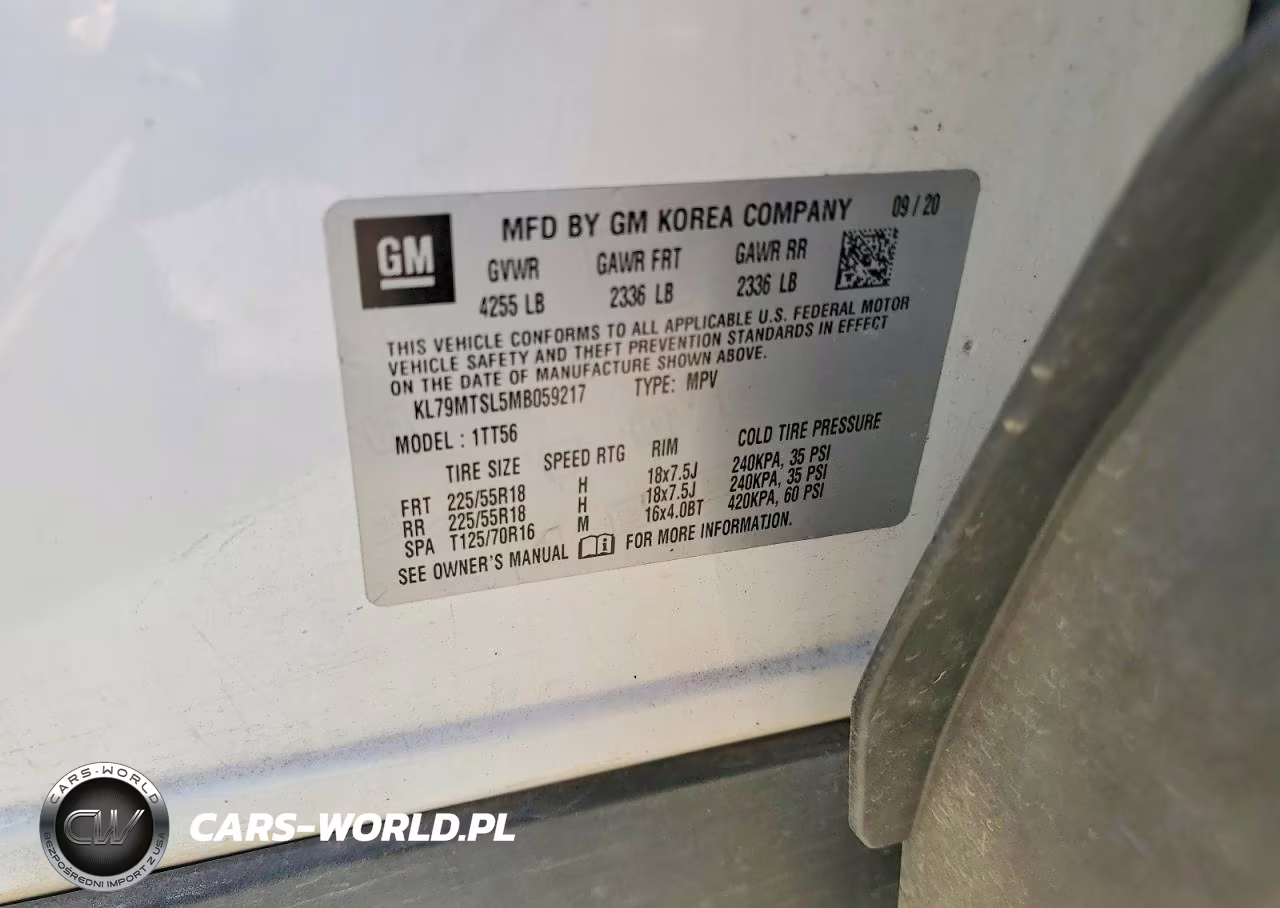2021 Chevrolet Trailblazer Rs VIN:KL79MTSL5MB059217 - 13