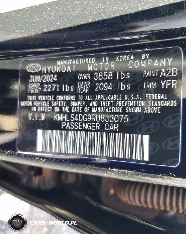2024 Hyundai Elantra Sel VIN:KMHLS4DG9RU833075 - 12
