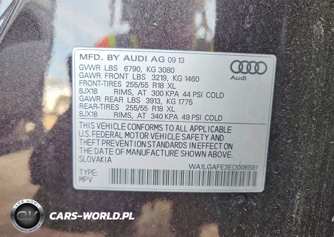 2014 Audi Q7 Premium Plus VIN:WA1LGAFE3ED006581 - 13