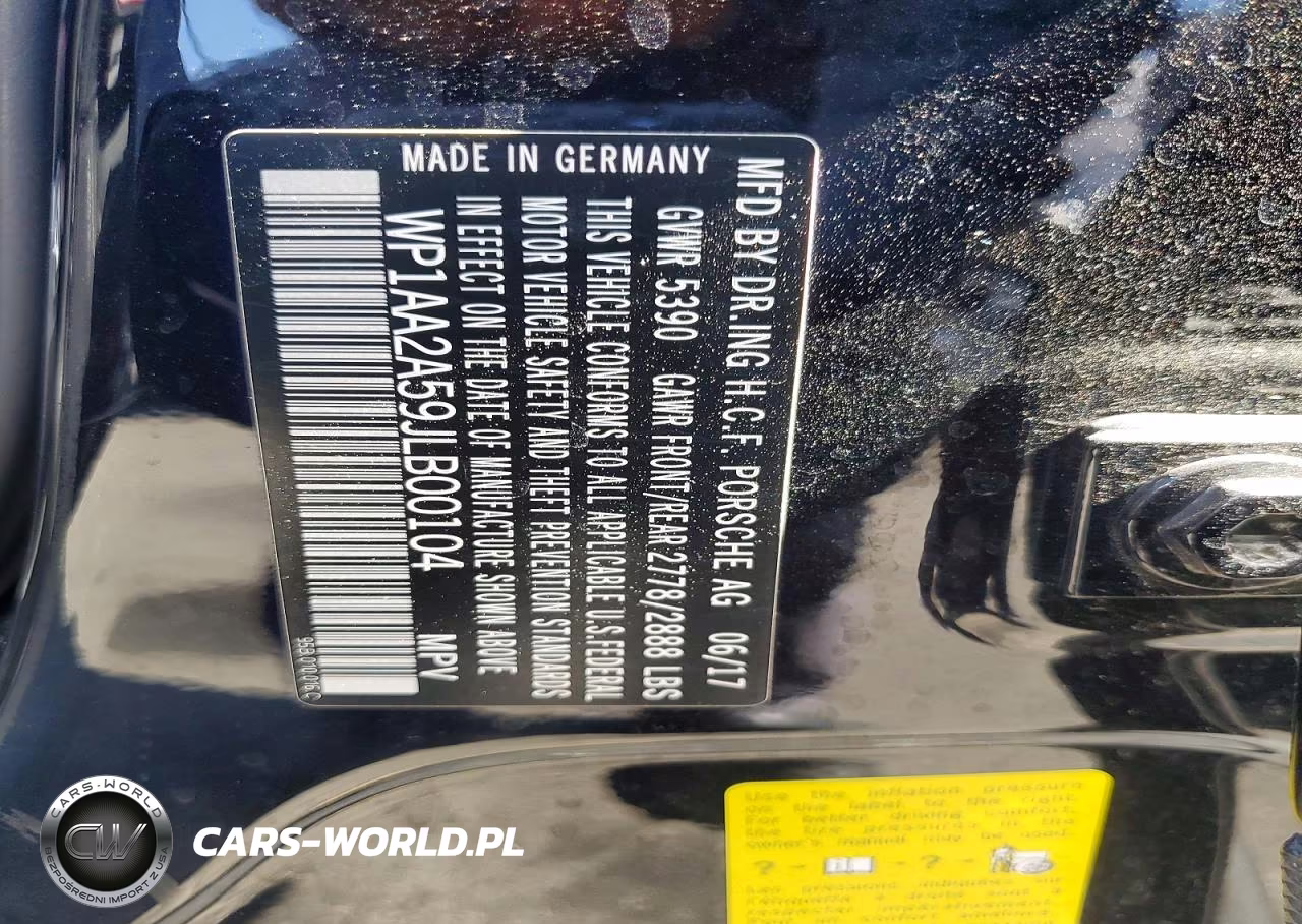 2018 Porsche Macan VIN:WP1AA2A59JLB00104 - 13