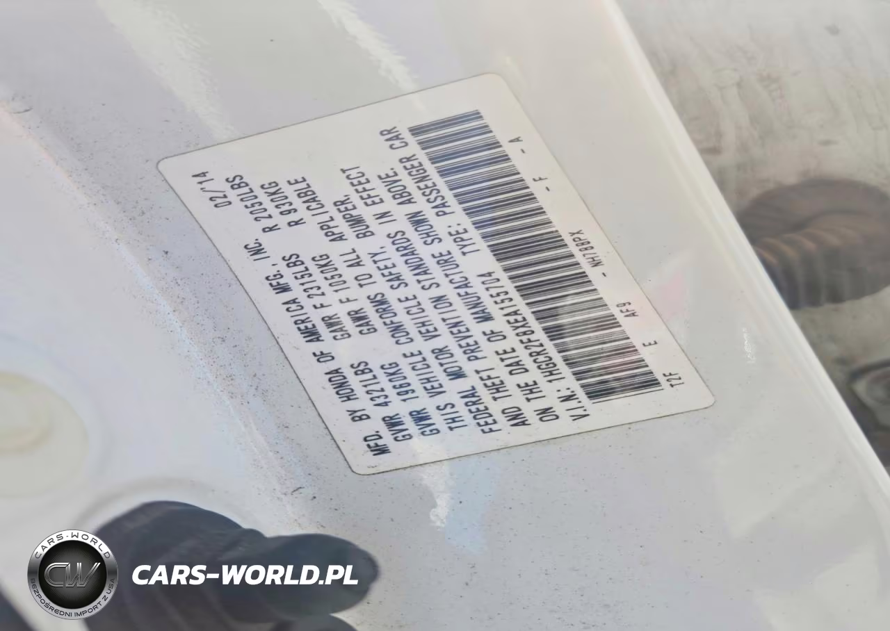 2014 Honda Accord Exl VIN:1HGCR2F8XEA155704 - 12
