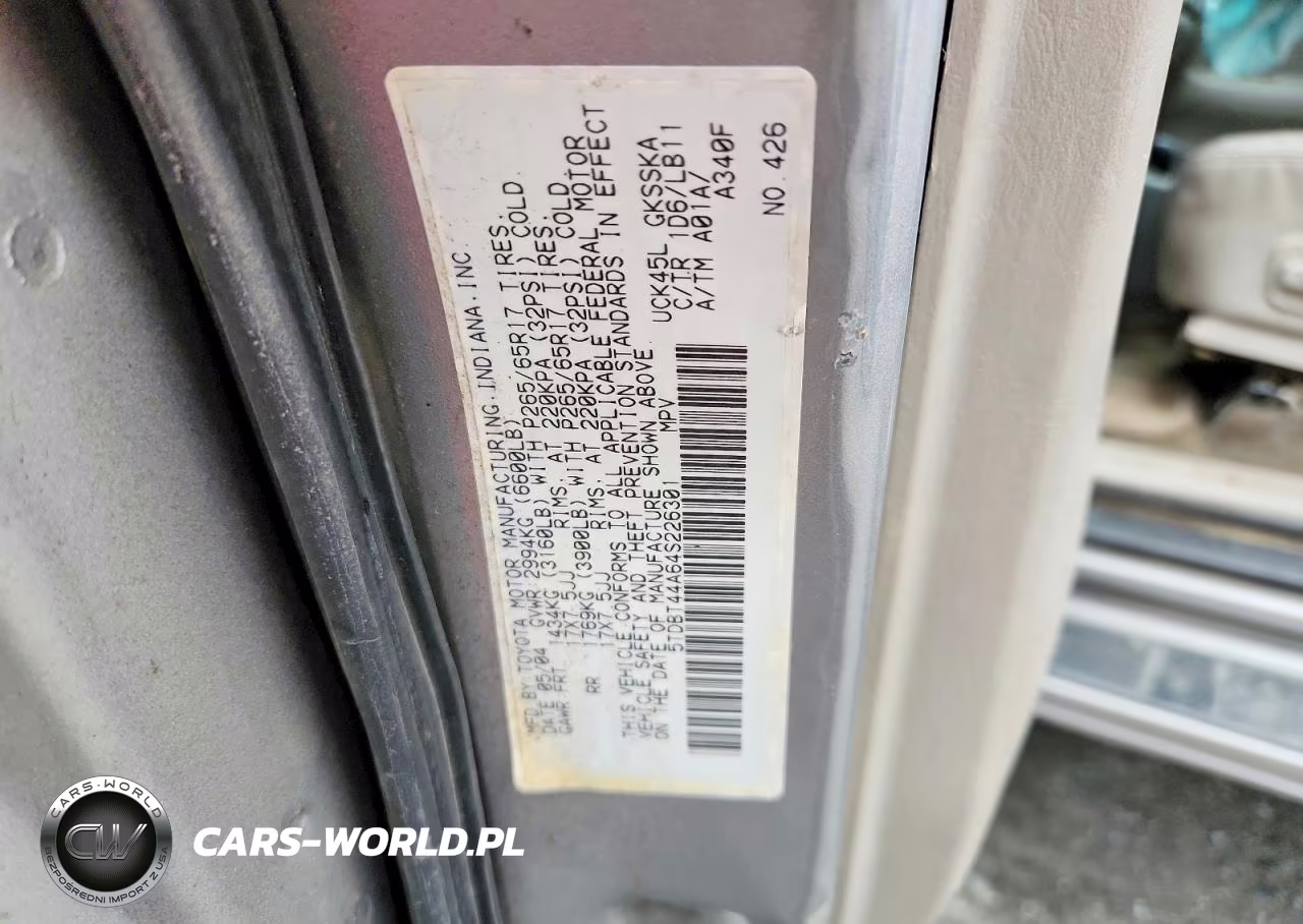 2004 Toyota Sequoia Sr5 VIN:5TDBT44A64S226301 - 13