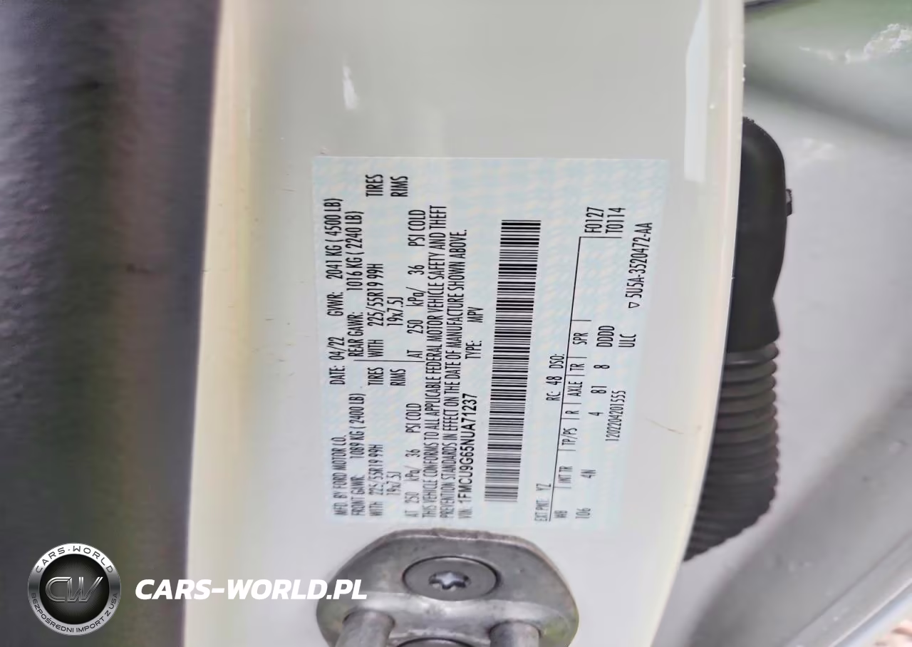 2022 Ford Escape Se VIN:1FMCU9G65NUA71237 - 12