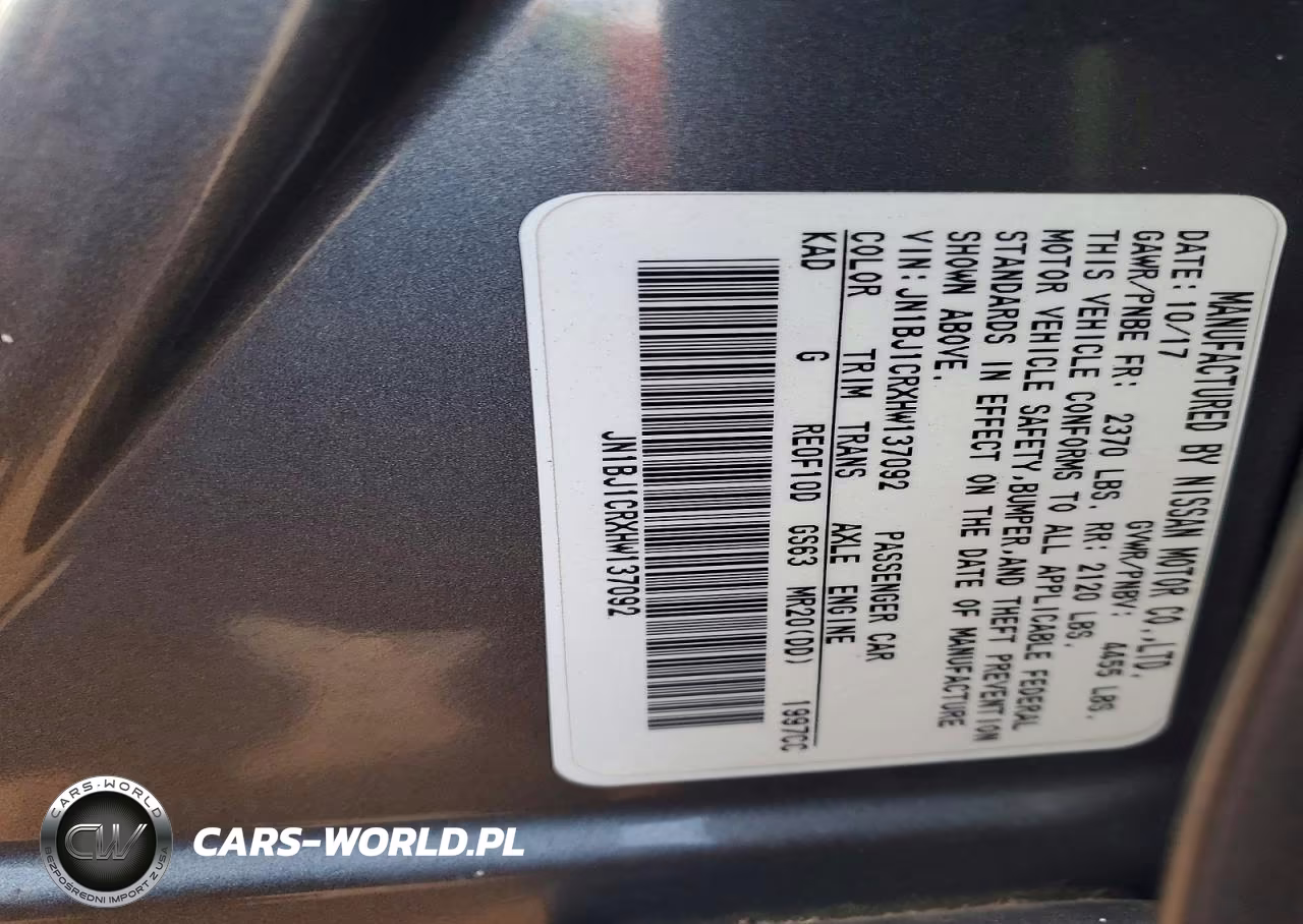 2017 Nissan Rogue Sport Sv VIN:JN1BJ1CRXHW137092 - 13