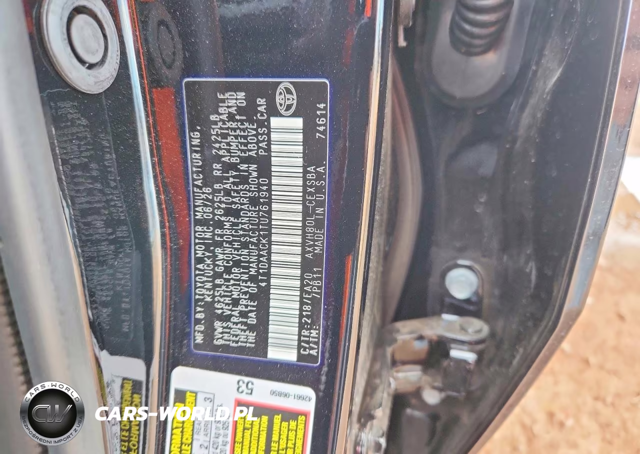 2026 Toyota Camry Nightshade VIN:4T1DAACK1TU761940 - 12