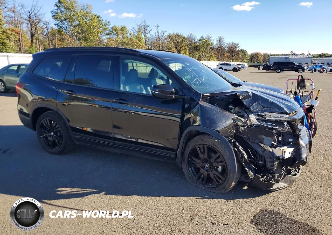 2022 Honda Pilot Black VIN:5FNYF6H7XNB047891 - 4