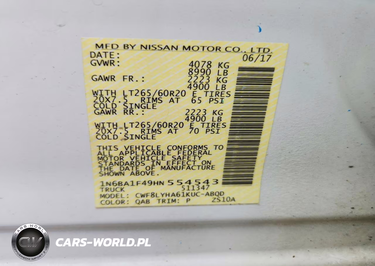 2017 Nissan Titan Xd Platinum Reserve VIN:1N6BA1F49HN554543 - 12