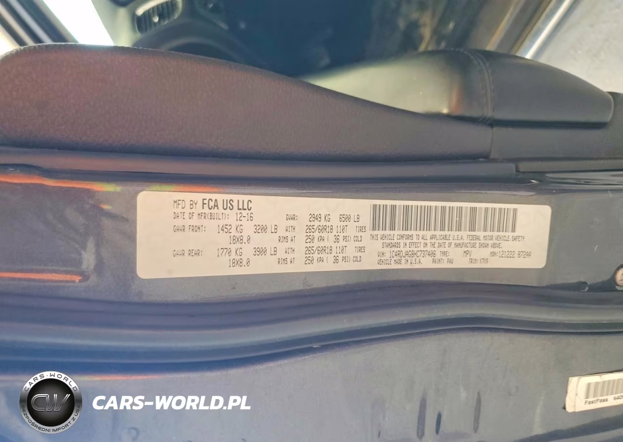 2017 Dodge Durango Sxt VIN:1C4RDJAG8HC737406 - 13