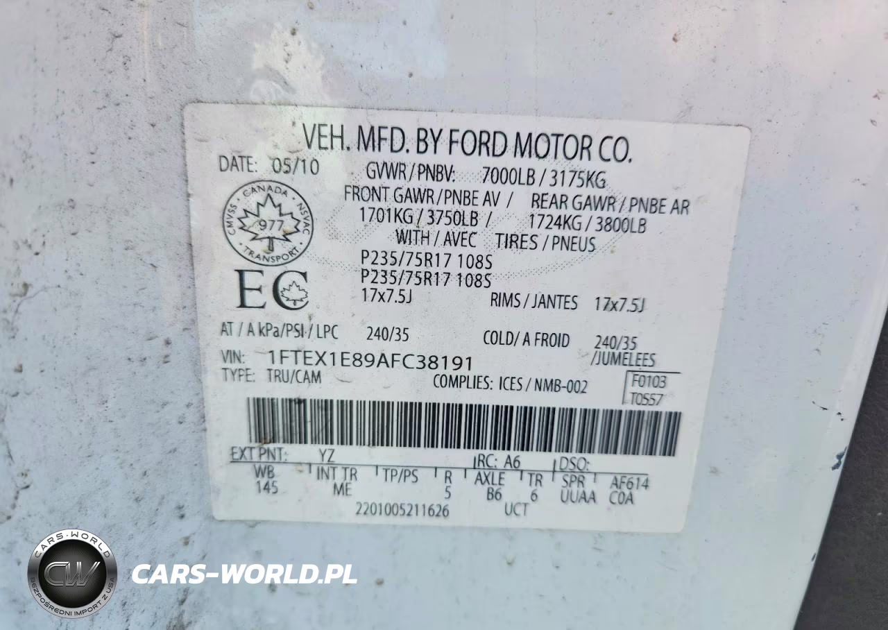 2010 Ford F150 Super Cab VIN:1FTEX1E89AFC38191 - 12