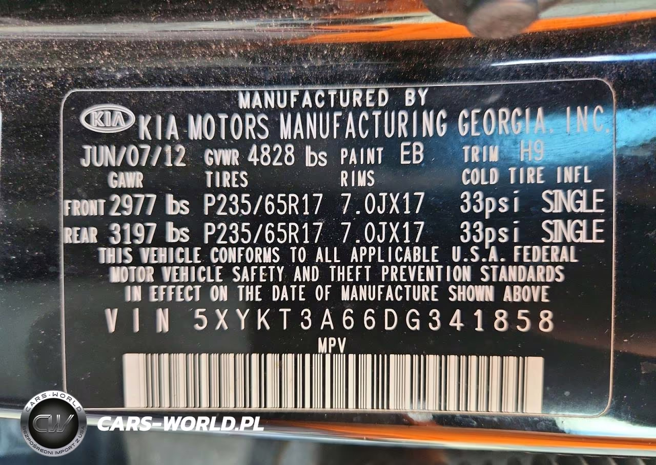 2013 Kia Sorento Lx VIN:5XYKT3A66DG341858 - 13