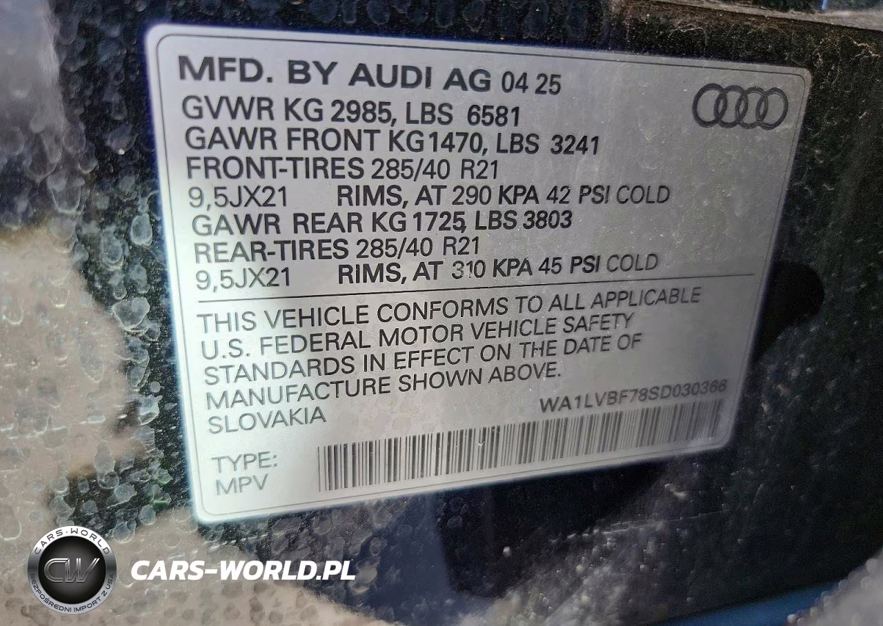 2025 Audi Q7 Premium Plus VIN:WA1LVBF78SD030366 - 14