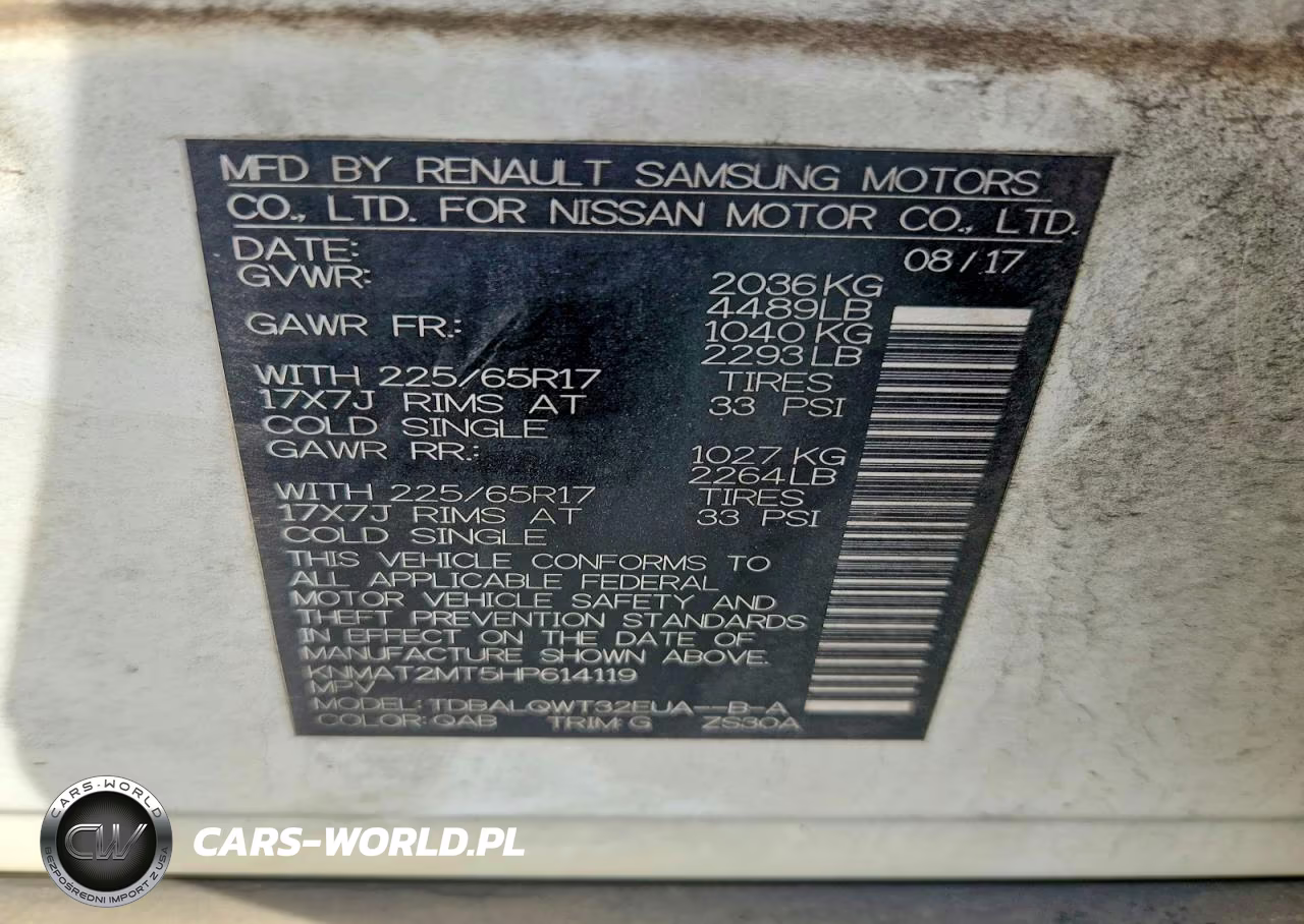 2017 Nissan Rogue Sv VIN:KNMAT2MT5HP614119 - 13