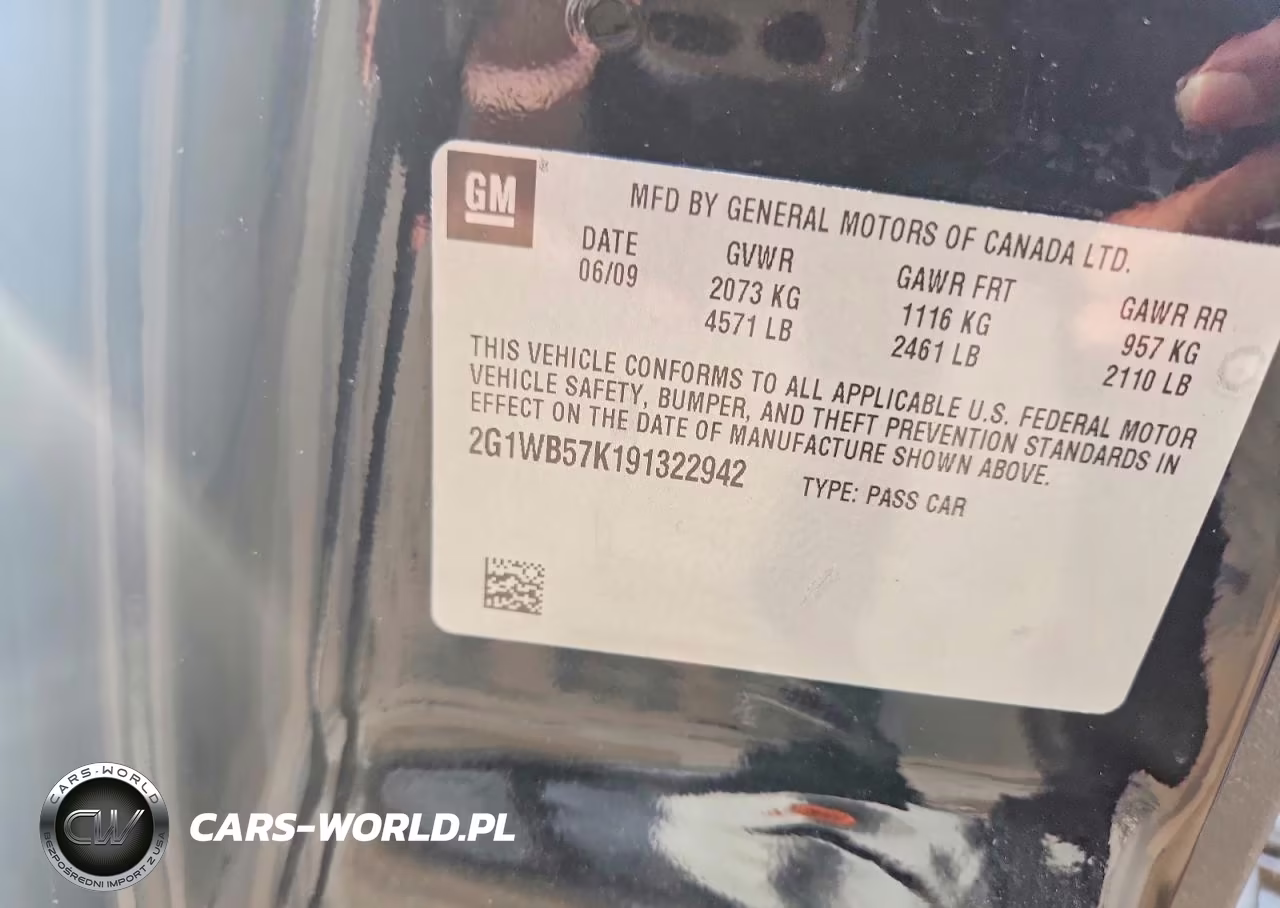 2009 Chevrolet Impala Ls VIN:2G1WB57K191322942 - 12