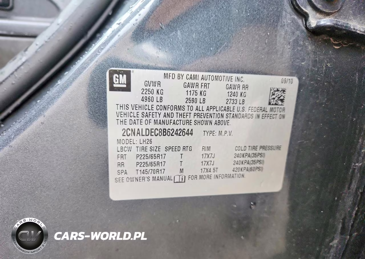 2011 Chevrolet Equinox Lt VIN:2CNALDEC8B6242644 - 13