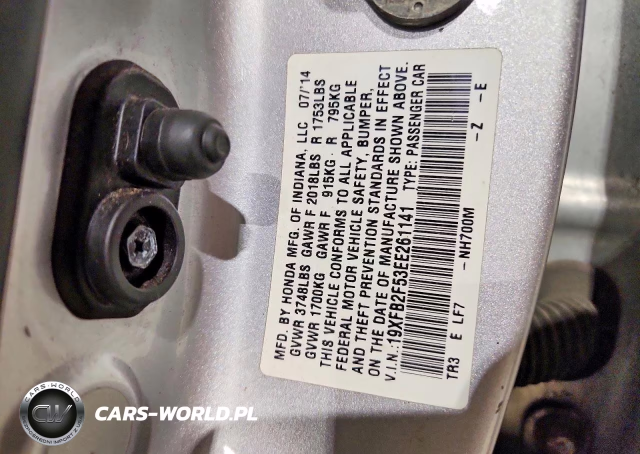 2014 Honda Civic Lx VIN:19XFB2F53EE261141 - 12