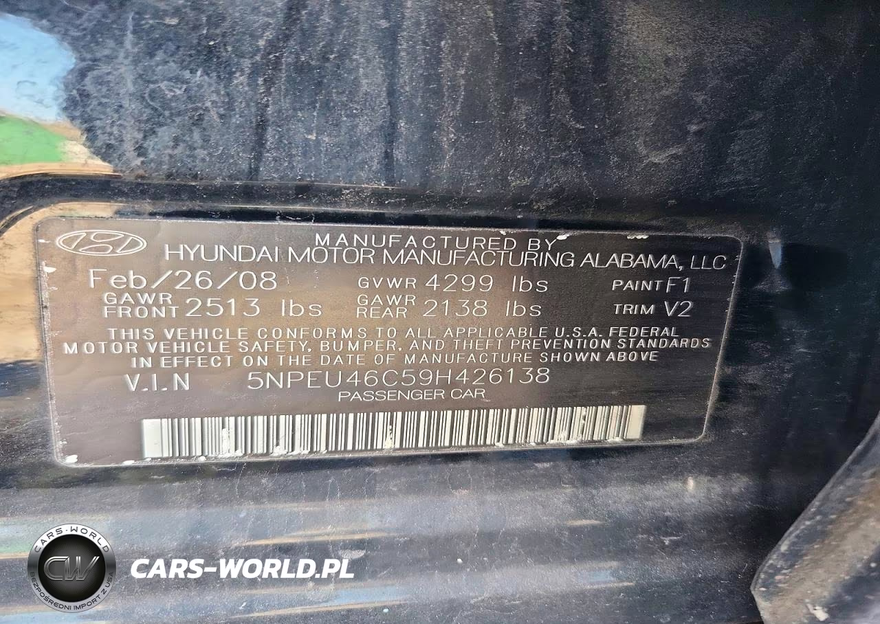 2009 Hyundai Sonata Limited VIN:5NPEU46C59H426138 - 12