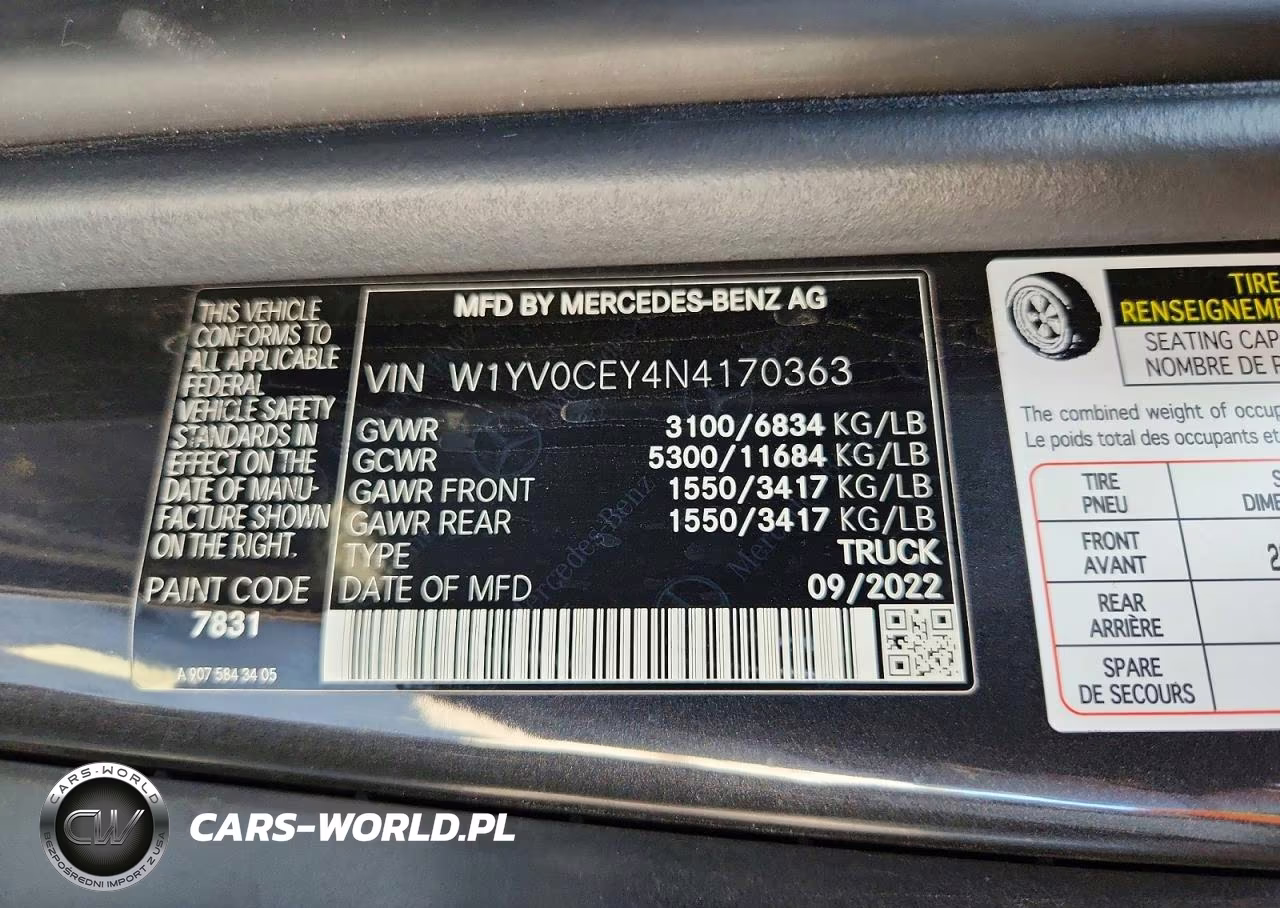 2022 Mercedes-Benz Metris Van VIN:W1YV0CEY4N4170363 - 13