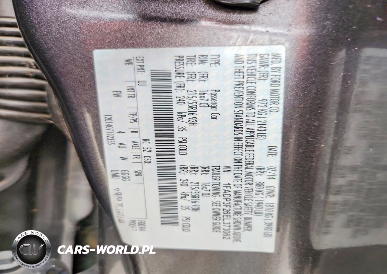 2014 Ford Focus Se VIN:1FADP3F26EL373062 - 12