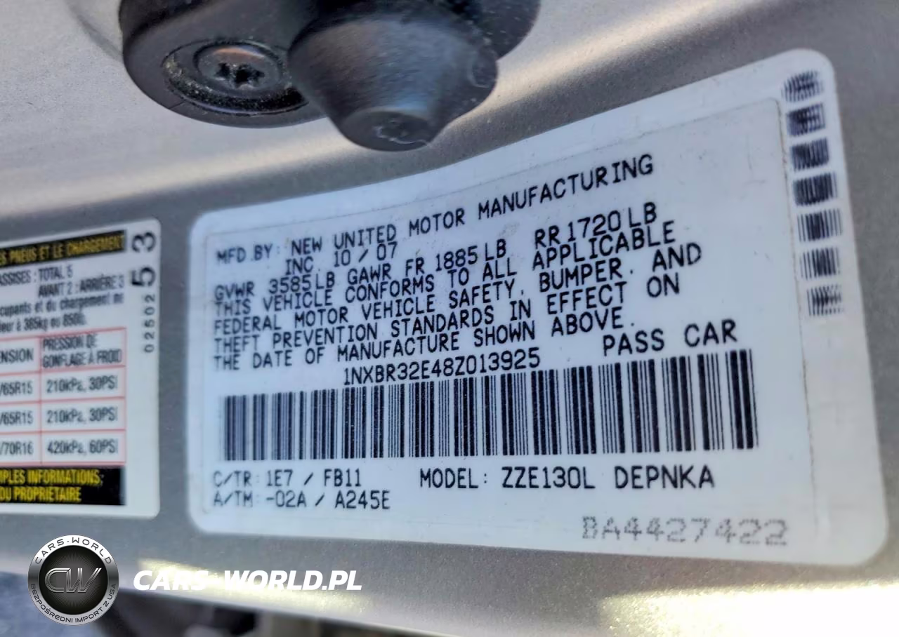 2008 Toyota Corolla Le VIN:1NXBR32E48Z013925 - 12
