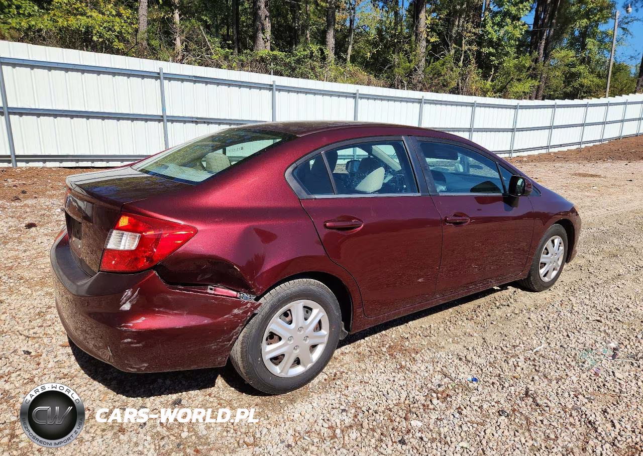 2012 Honda Civic Lx VIN:19XFB2F56CE330160 - 3