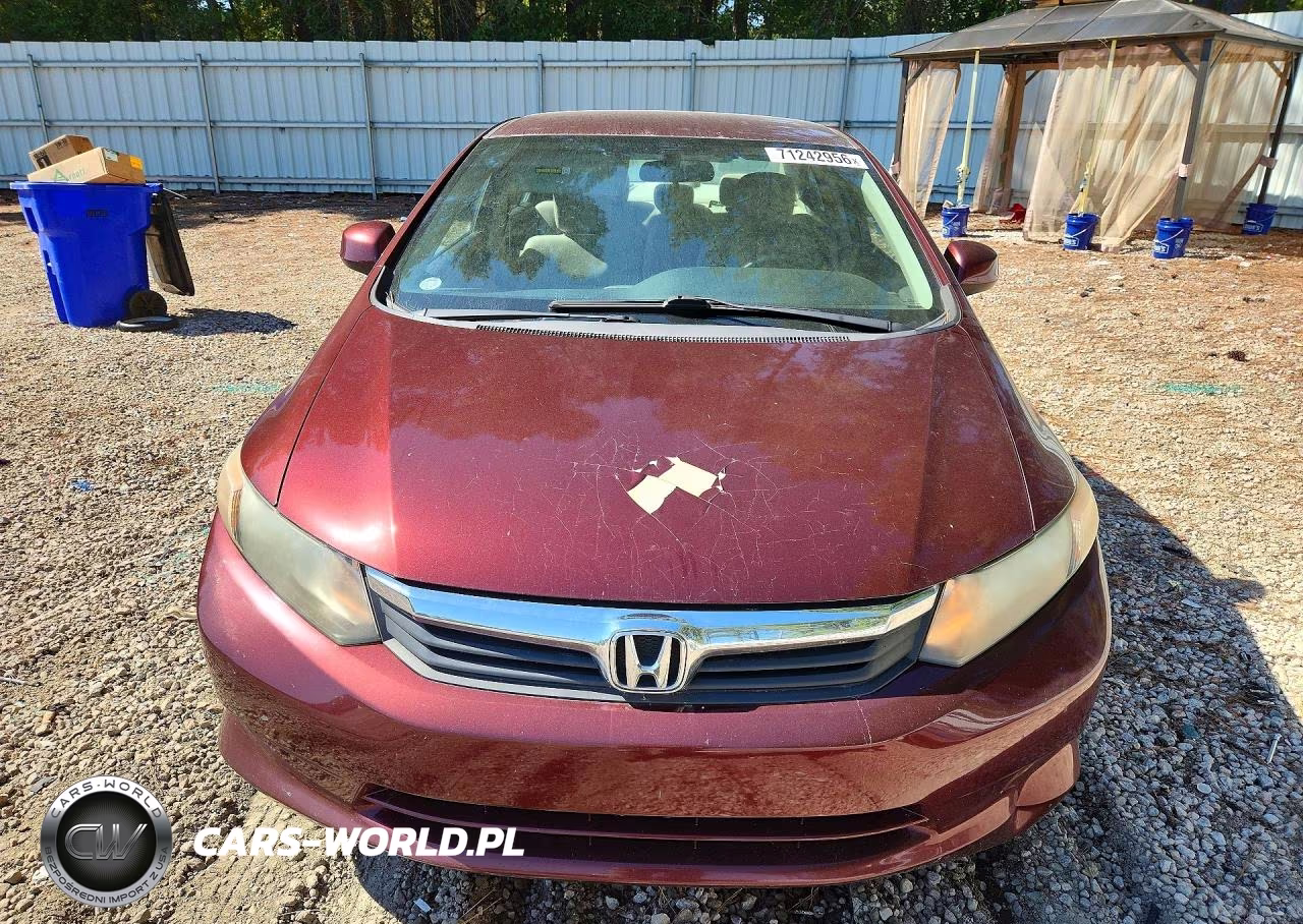 2012 Honda Civic Lx VIN:19XFB2F56CE330160 - 5