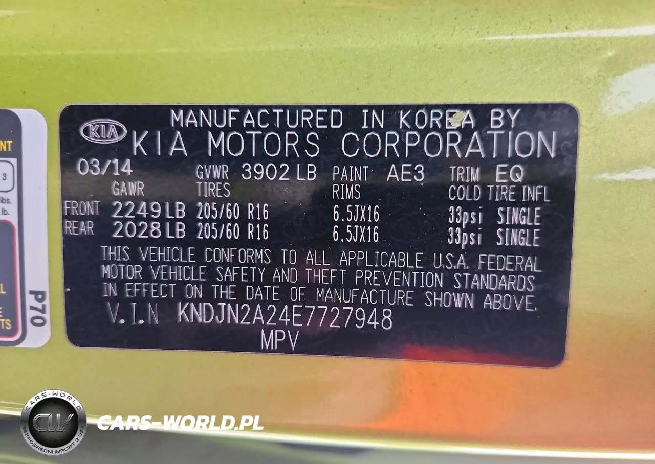 2014 Kia Soul Base VIN:KNDJN2A24E7727948 - 12