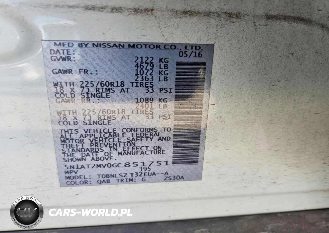 2016 Nissan Rogue Sl VIN:5N1AT2MV0GC851751 - 13