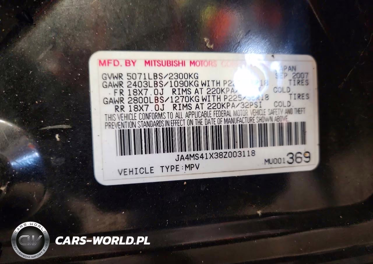 2008 Mitsubishi Outlander Xls VIN:JA4MS41X38Z003118 - 13
