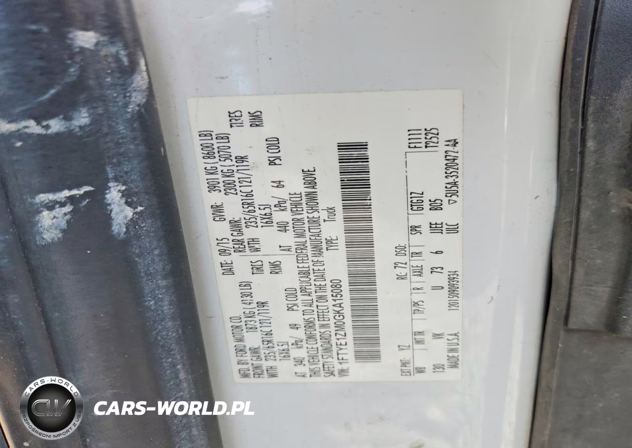 2016 Ford Transit T-150 VIN:1FTYE1ZM0GKA15080 - 13