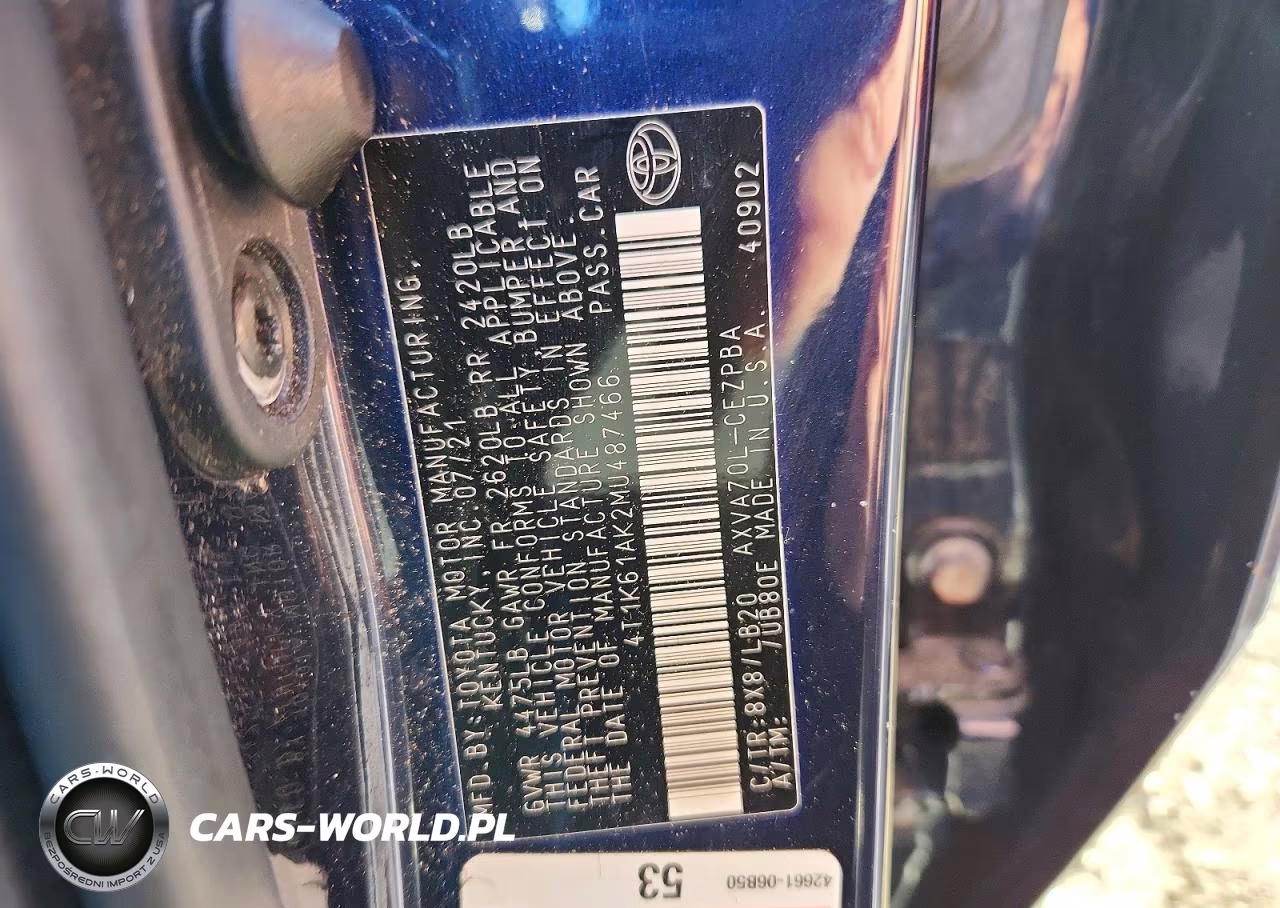 2021 Toyota Camry Xse VIN:4T1K61AK2MU487466 - 12