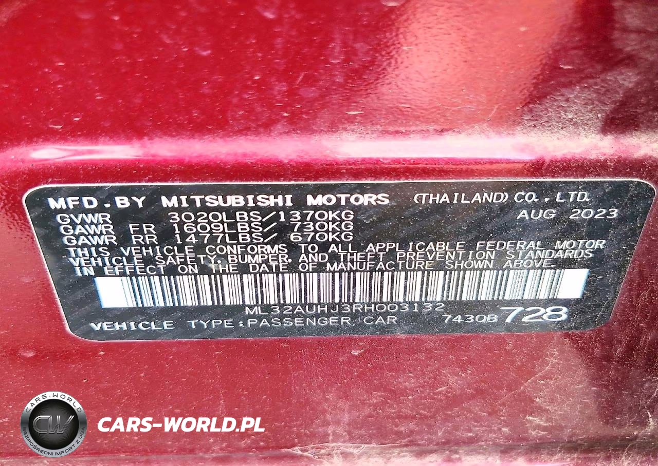 2024 Mitsubishi Mirage Es VIN:ML32AUHJ3RH003132 - 12